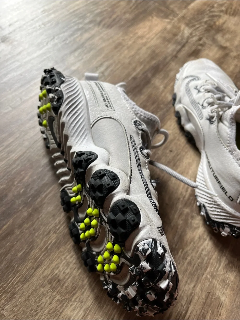 Nike Kids White and Black Trail Sneakers